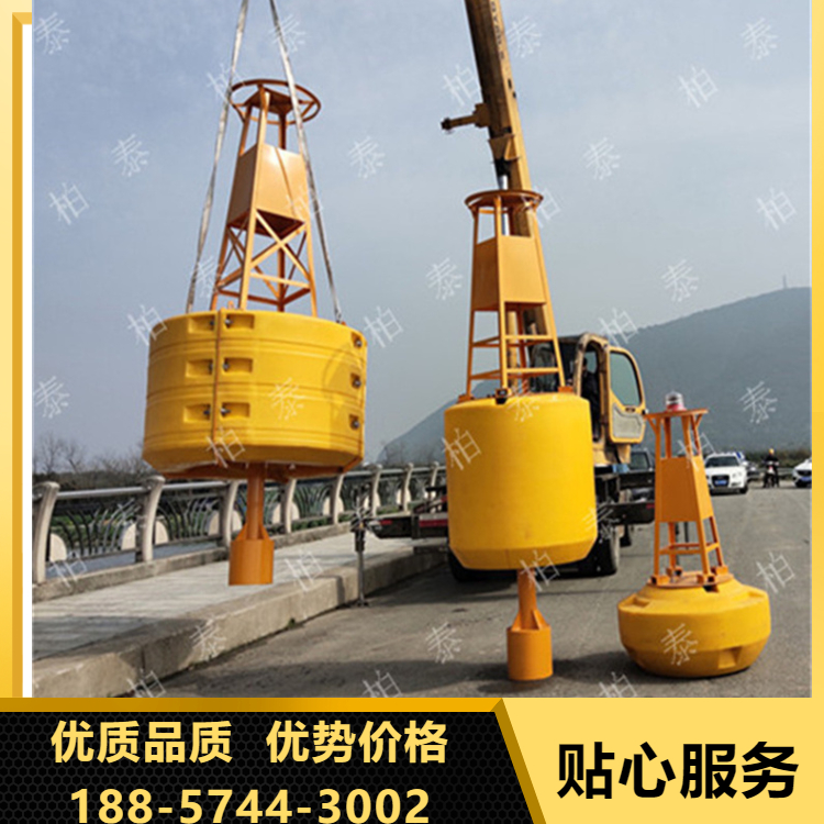 New polymer PE material warning buoy, Botai cylindrical navigation buoy, supply accepted customization