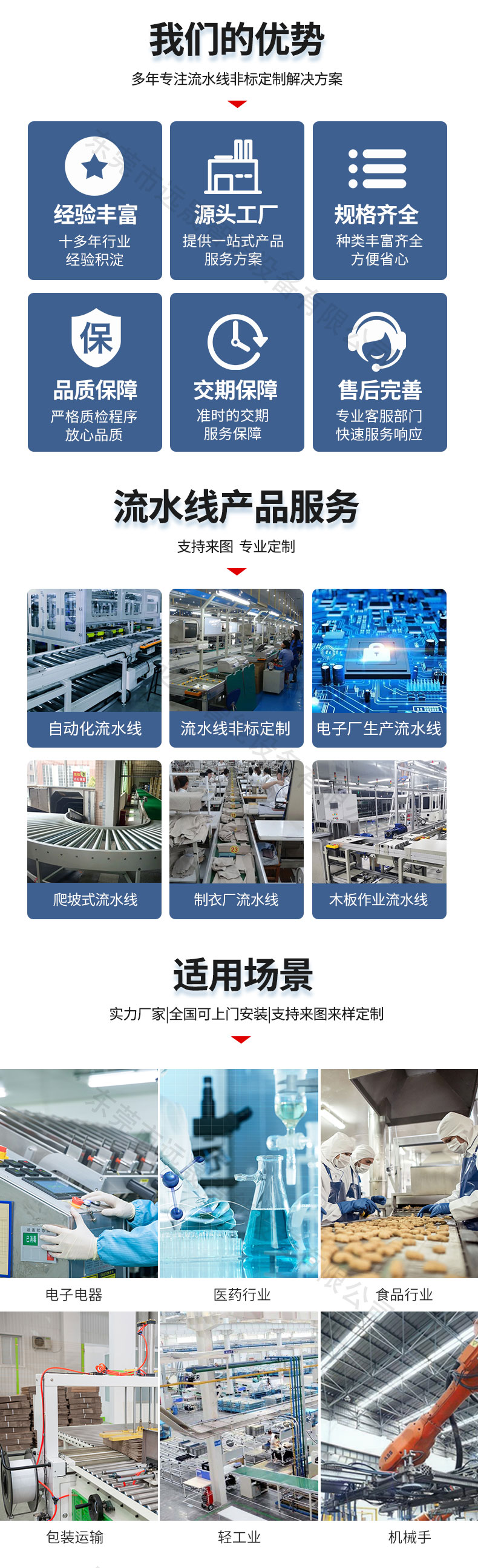 Aluminum profile assembly line conveyor belt automation plug-in production line customized conveyor belt anti-static belt width 300