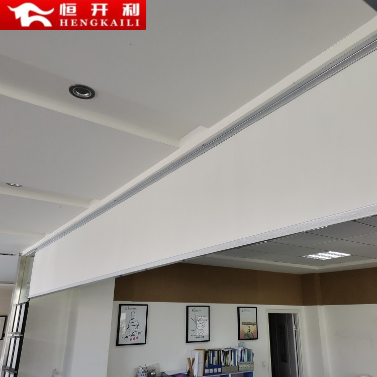 Hengkaili high-temperature fixed smoke blocking vertical wall fire and smoke prevention support fire acceptance can be customized according to needs