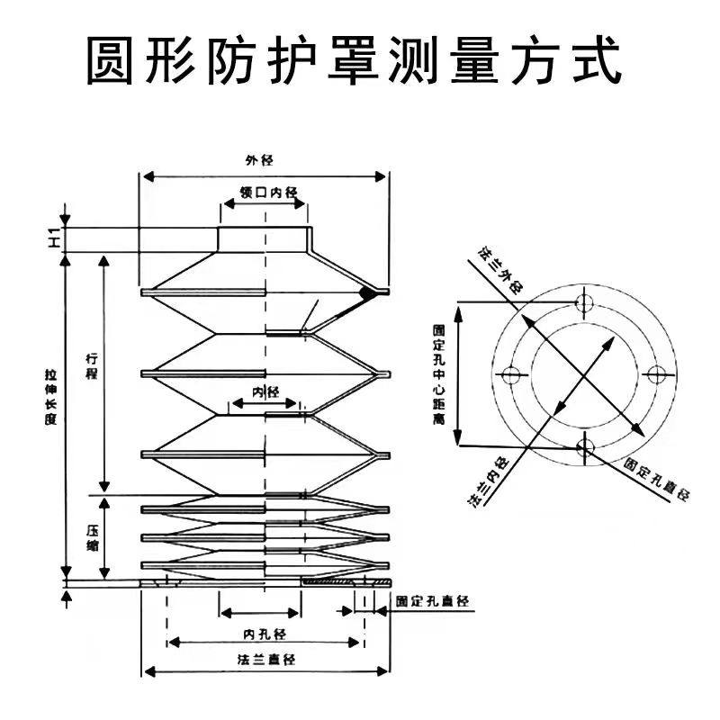 Xinyi Junda manufacturer cylindrical machine tool guide rail, oil cylinder type high-temperature resistant lead screw protective cover