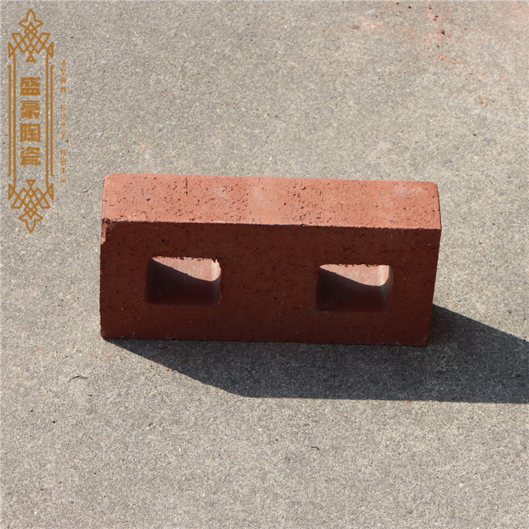 Block bricks, hollow clay bricks, colored pressure resistant bricks, convenient construction of decorative wall bricks for villas