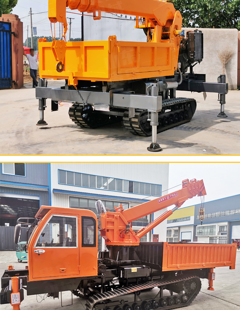 Customized Crawler Mounted Crane for Wetland Mud Land All Terrain Small Crane Crawler Crane