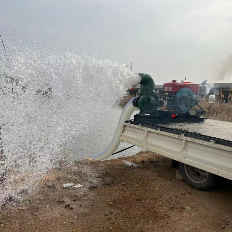 Direct connected non clogging drainage pump engineering construction diesel centrifugal pump farmland orchard irrigation sewage pump