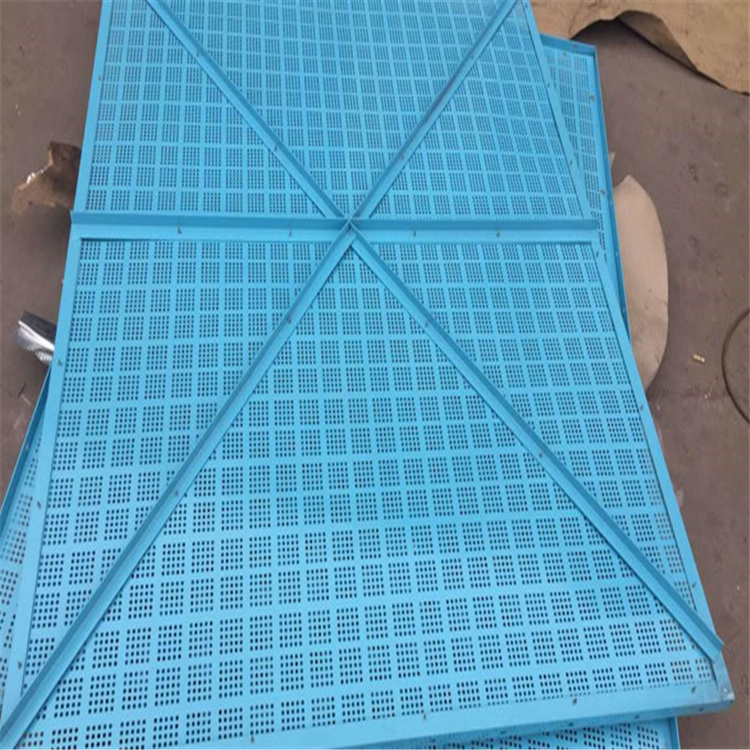 Miter shaped punching climbing frame net, all steel enclosure and protective net for exterior walls, high-rise building metal plate net