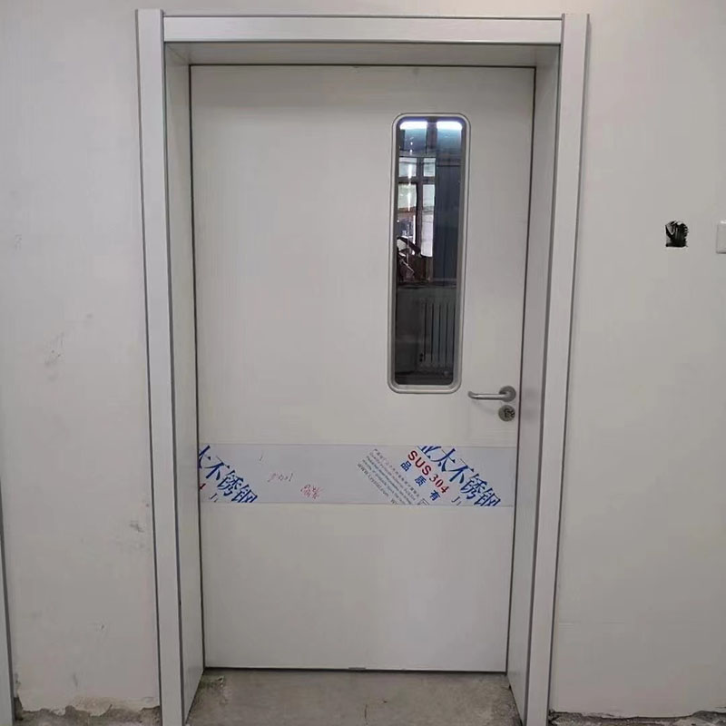 Flat open steel doors, sealed and soundproof, Hausen medical doors, 25 years of professional production, with complete specifications for ward doors