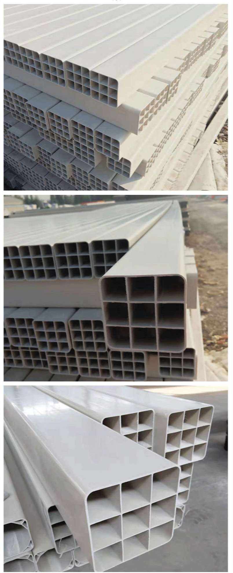 Tongjian Pipe Industry PVC grid pipe threading square hole pipe white nine hole optical cable buried pipe spot