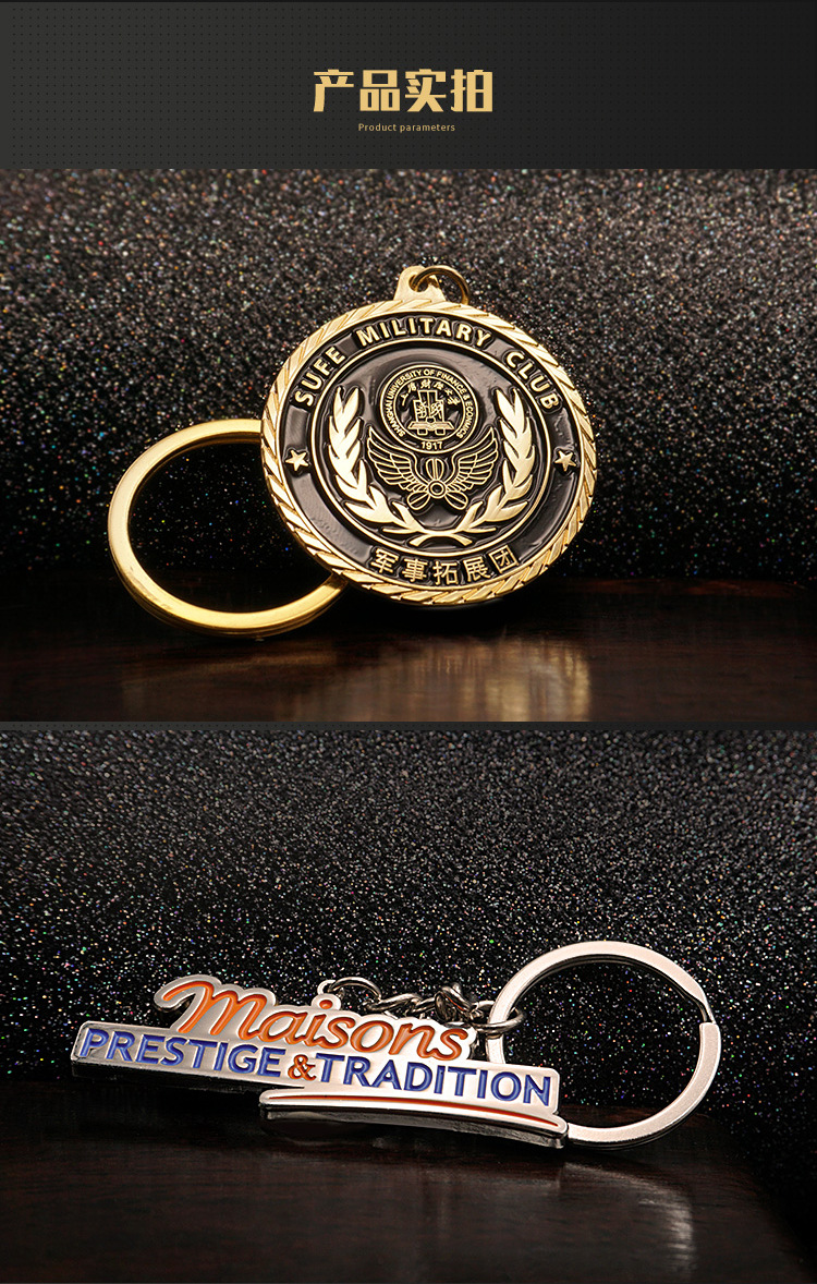 Metal Keychain Customization Cartoon Anime Paint Logo Keychain Creative Gift Small Pendant