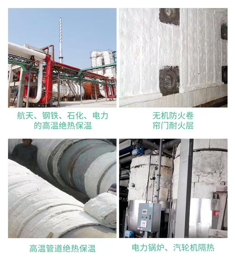 Aluminium silicate needled blanket Ceramic fiber insulation blanket High temperature resistant insulation cotton