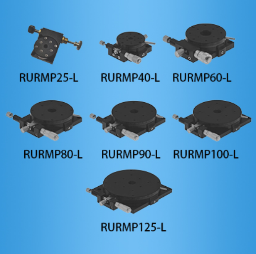 Ruiyu - Manual rotary table - Large angle coarse adjustment and small angle precision adjustment - Thread pair drive