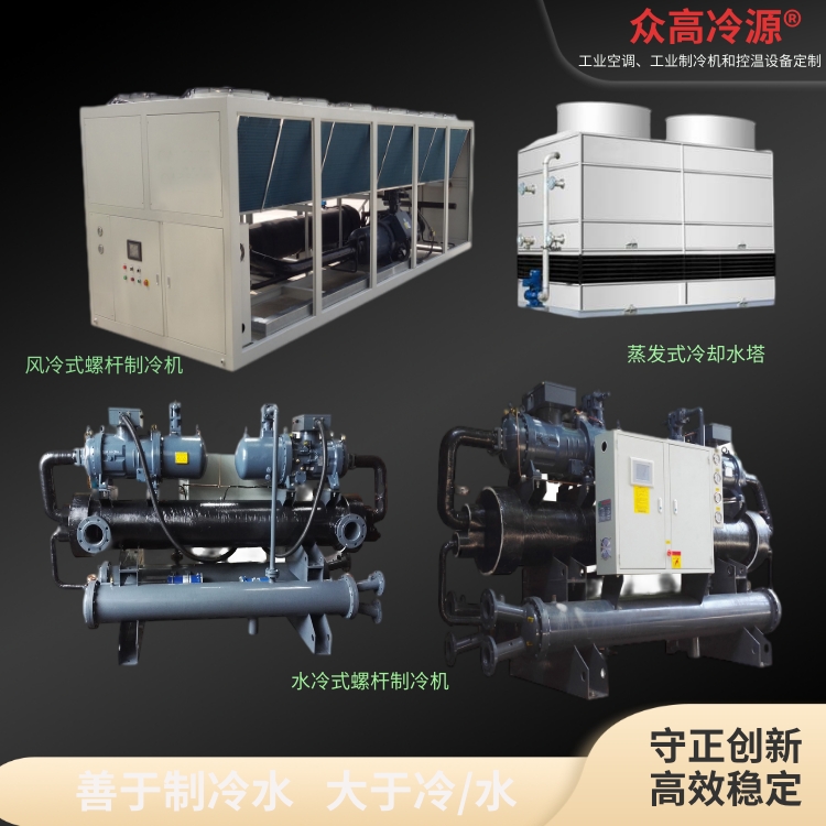 Rapid cooling equipment for large-scale chilled water systems of water-cooled screw chillers