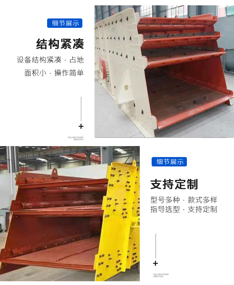 Source manufacturer of customized circular vibrating screens for multi-layer and double-layer sand and gravel mines, as well as large-scale mining screening equipment