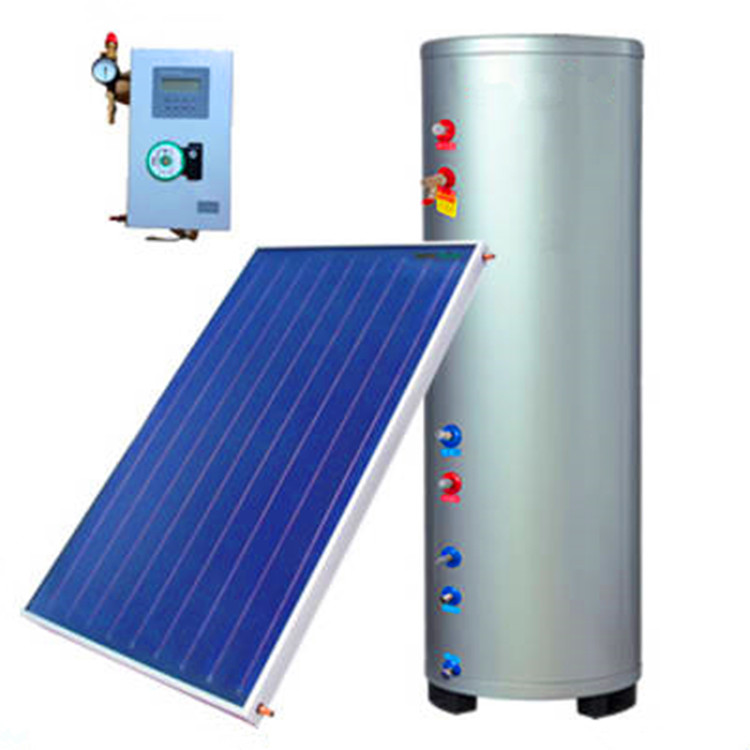 Pressurized effluent antifreeze propylene glycol medium circulation TP2t copper pipe split solar water heater for household villas