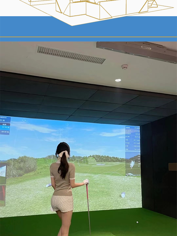 Indoor Golf Analog Digital Sports Gymnasium Baseball Sports Entertainment Large Amusement Equipment Experience Hall