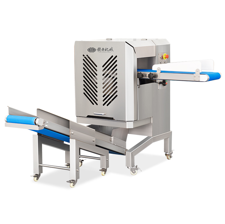 Ganyun Food Factory Processing Equipment Conveyor Belt Feed Continuous Meat Cutter