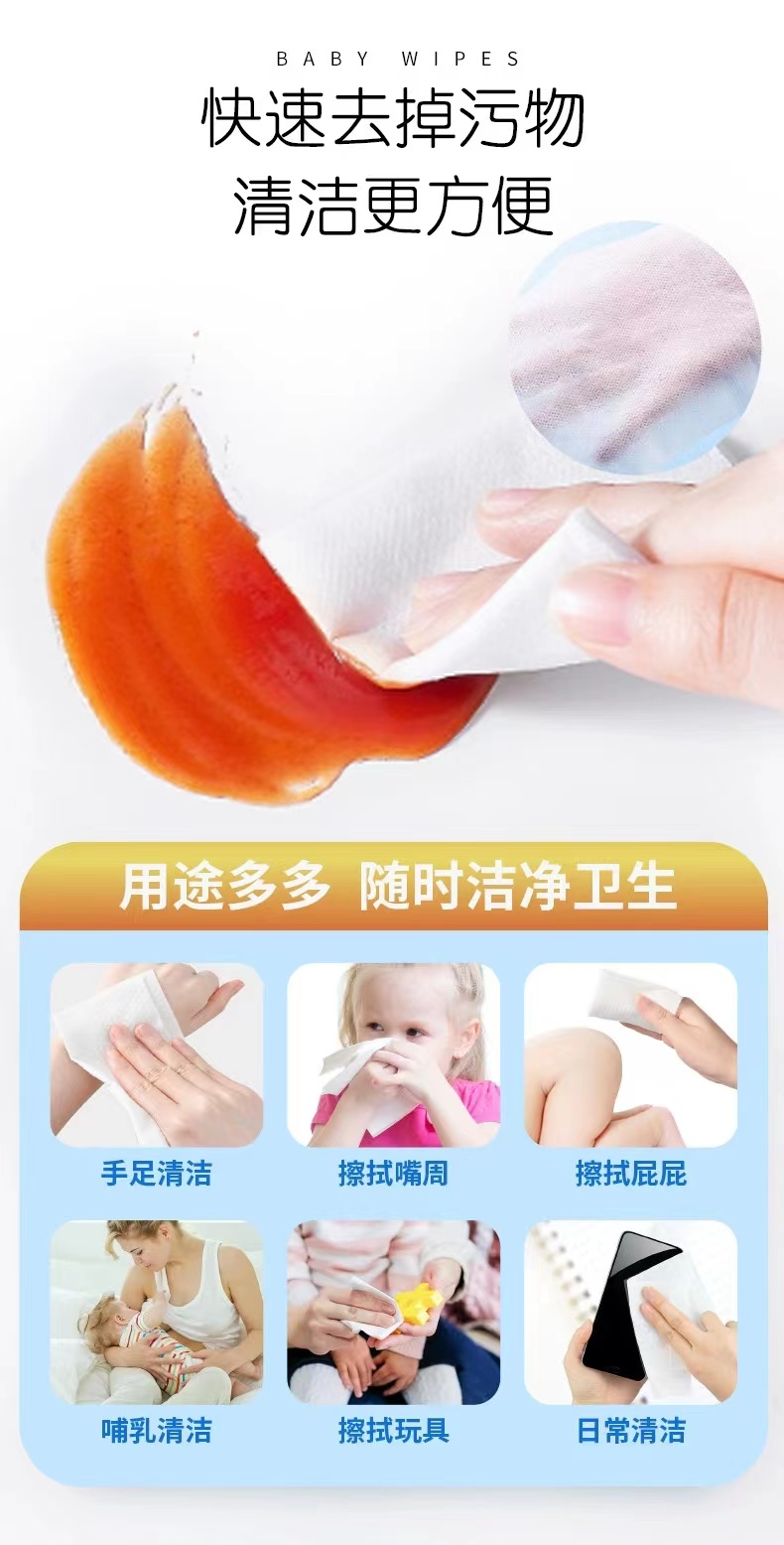 Centennial Doctor Baby Hand and Mouth Wet Wipe Cleaning, Decontamination, Thickening, and Cover Source Factory Support Customization