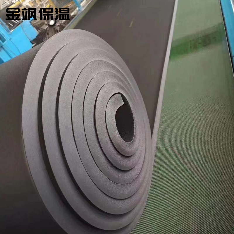 Thermal insulation rubber and plastic board B1 grade rubber and plastic insulation board, soundproof cotton copper pipe special insulation