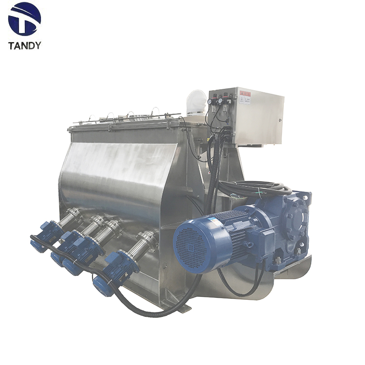 Tangdi Machinery Single Shaft Paddle Mixer Substitute for Meal Rice noodles Granules Solid Beverage Dry Mixer Additive Mixer