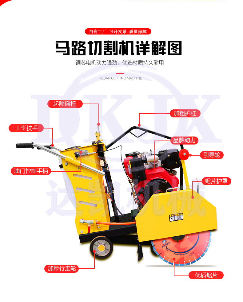 manufacturer's spot electric gasoline diesel road cutting machineconcrete cement road cutting machine