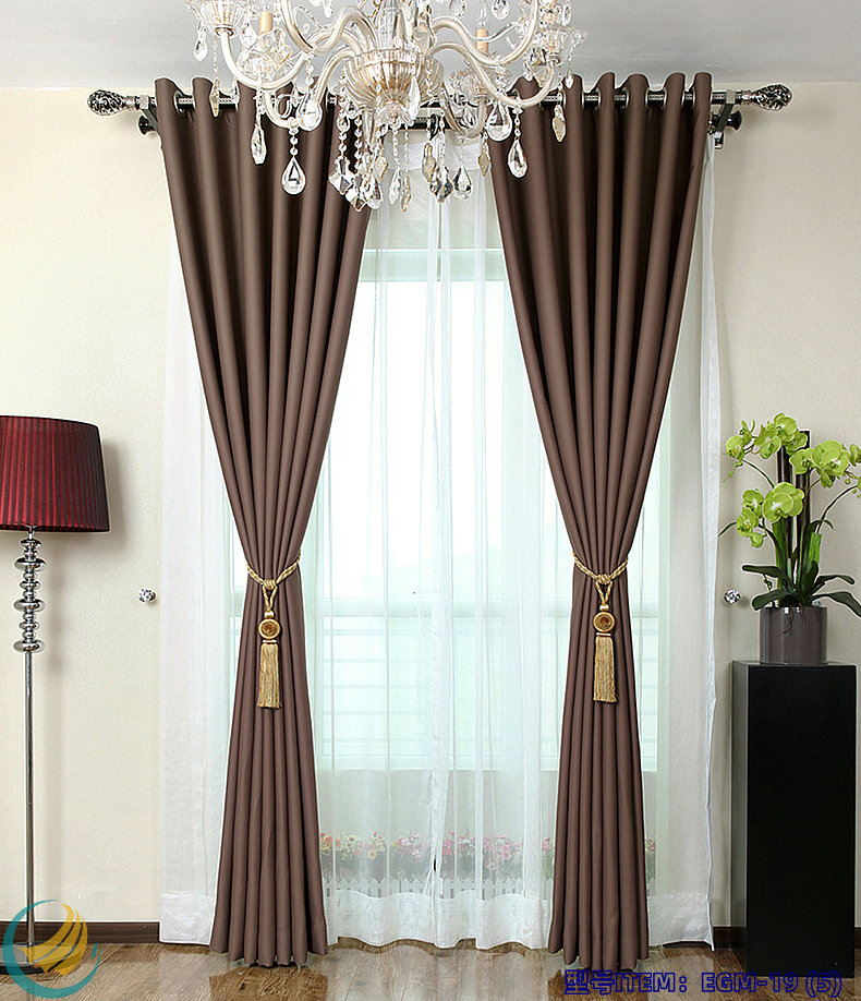 Yichuang curtain double-sided plain color high-precision matte fabric shading lining fabric black and white home decoration foreign trade curtain fabric