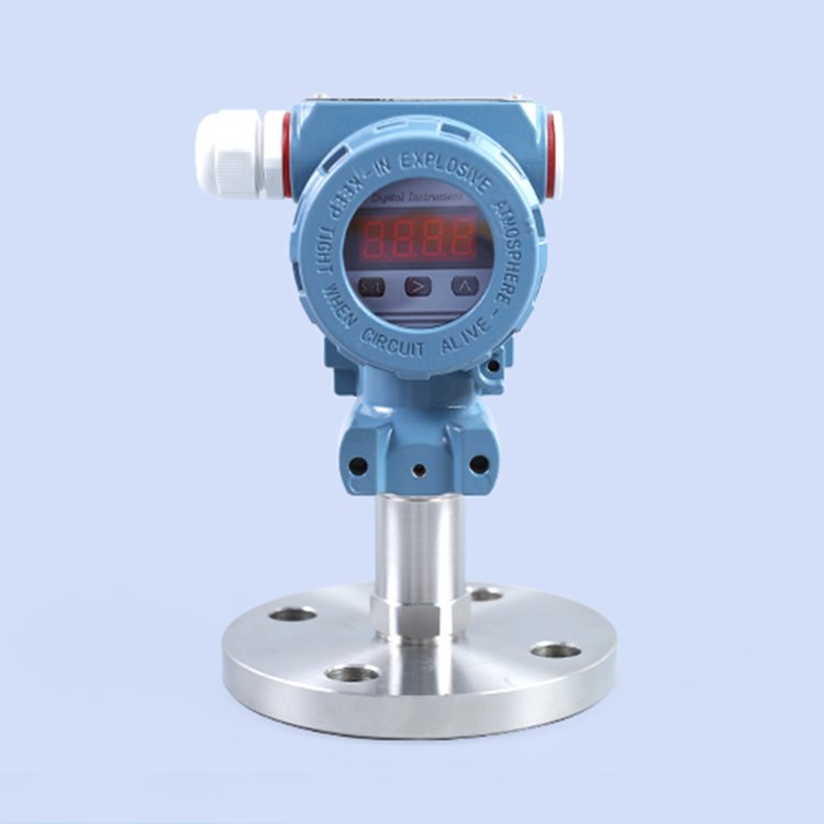 Installation of anti-corrosion, explosion-proof, and high-temperature resistant pressure sensors on the flange of the Lei Magnet diaphragm pressure transmitter