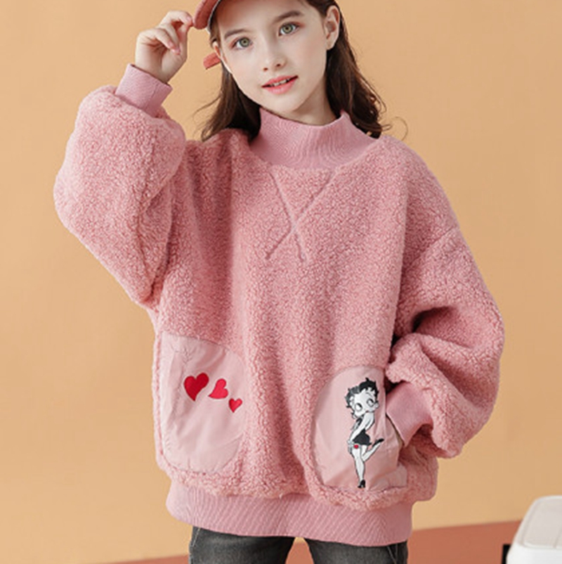 Tibet Autumn and Winter Children's Wear Round Neck Set Sweater in China Cheap Wholesale of Cotton Cartoon Fashionable T-shirts and Shorts