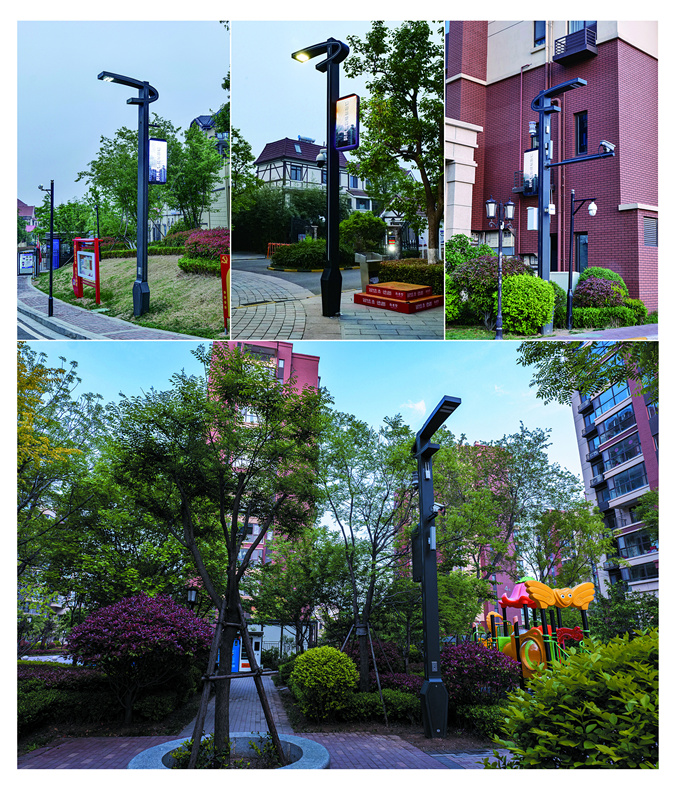 5G Smart Street Lamp Multifunctional Pole Combined Monitoring Street Lamp Integrated Road Lighting Street Lamp Pole