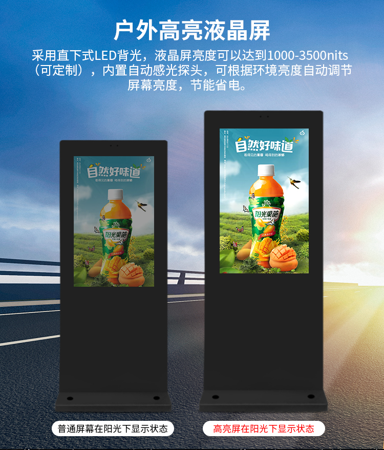 Smart Bus Electronic Station Sign Display Screen LCD Advertising Machine Shelter Voice Broadcast Route