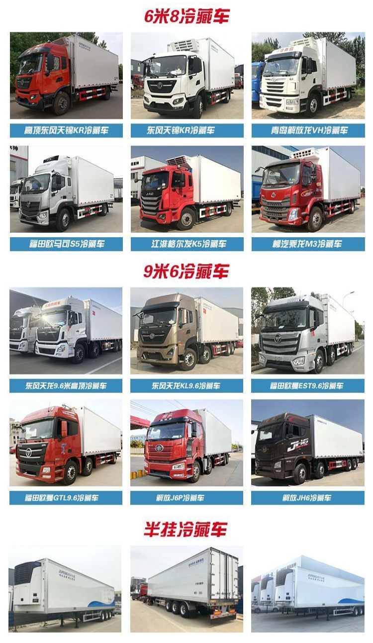 Dongfeng Tianjin KR Meat Hook Car 6-meter-8 Fruit and Vegetable Preservation Car 290 horsepower Cold Fresh Meat Transport Car