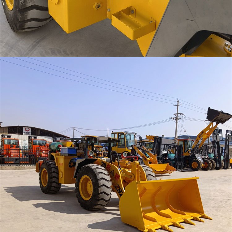 Horizontal mine loader underground Cart with smoke exhaust purification system Coal mine cleaning explosion-proof forklift