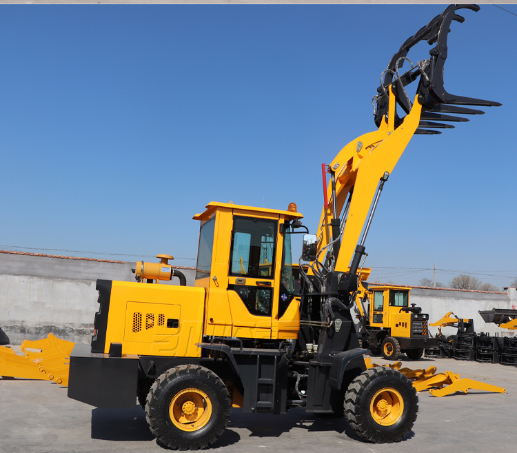 Forklift loader, four-wheel drive, small multifunctional construction engineering, 20 type diesel electric short legged tiger grabbing machine, agricultural use