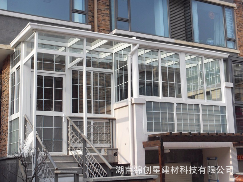 Changsha Sunshine House Villa Sunshine House Double Layer Tempered Glass Sunshine House Door Measurement Design and Installation