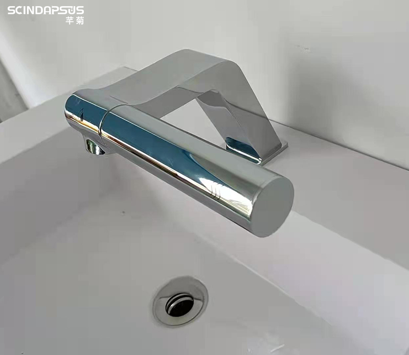 All copper infrared automatic sensing 2-in-1 hand washing and hand drying integrated public bathroom basin intelligent hand cleaning