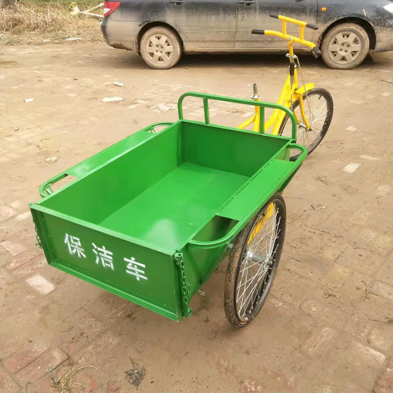 Manpower sanitation tricycle dump sanitation vehicle Cleaner pedal cleaning vehicle garbage truck