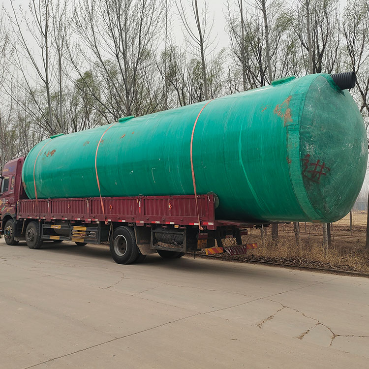 FRP septic tank manufacturer oil separator mechanically wound integrated wastewater tank