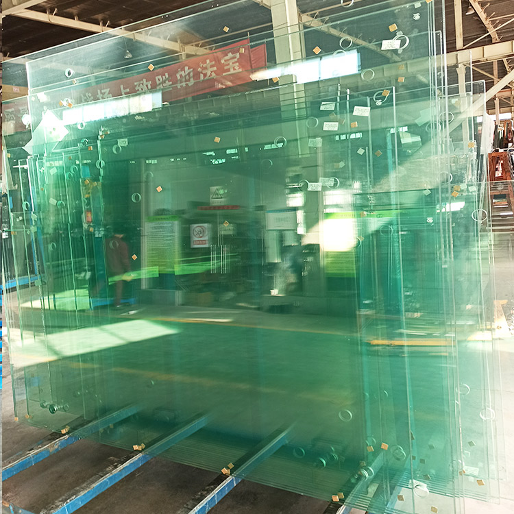 Shengbo 10+10 laminated glass engineering curtain wall building partition office building model, thickness and specifications are complete