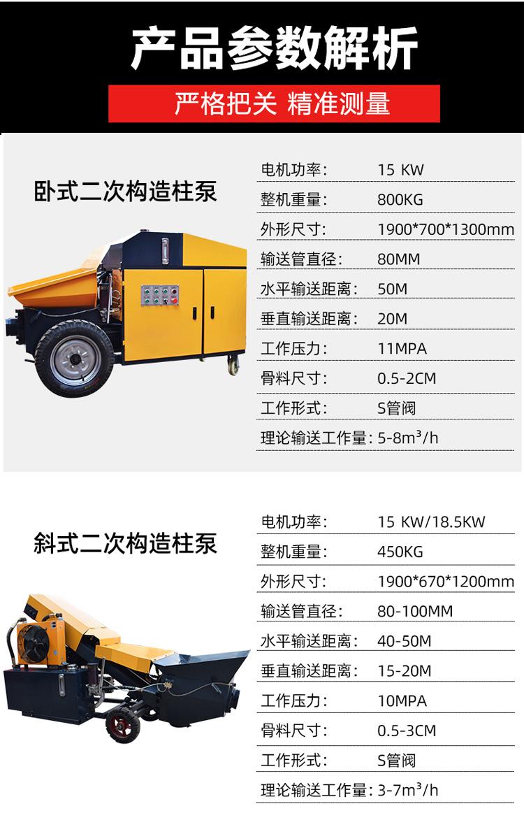 Nuocheng construction site building pouring pump, mortar conveying pump, high and low floor conveying pump