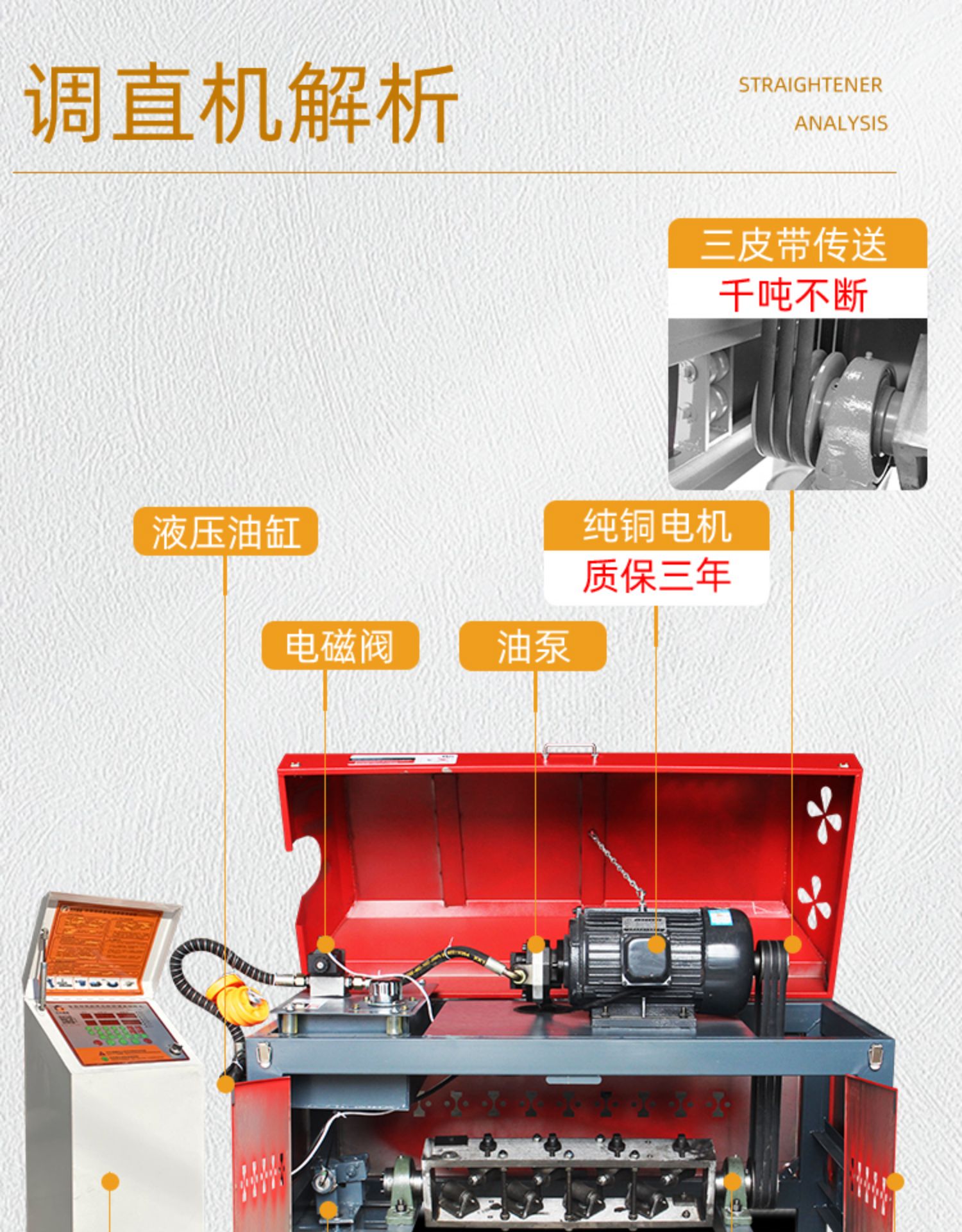 Steel Bar Straightening Machine Type 4-12 Fully Automatic CNC High Speed Hydraulic Steel Bar Straightening and Cutting Machine Straightening Machine Straightening Machine