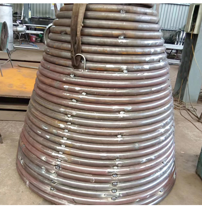 Conical coil factory processing stainless steel head coil wing height, drawing and sample customization