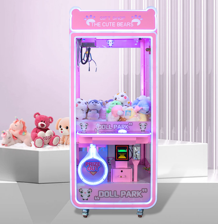 Full Hardware Transparent Doll Electromechanical Play City Entertainment Equipment Network Popular New Boutique Doll Clamping Machine Overall Planning