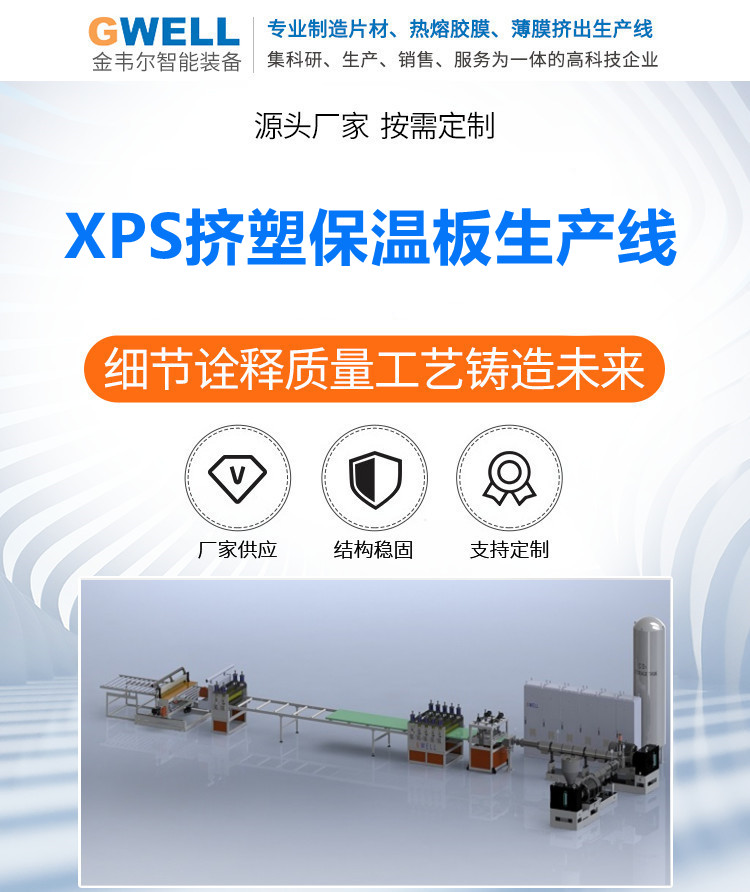 Customized installation training for XPS insulation board production line carbon dioxide foam extruded board equipment plan