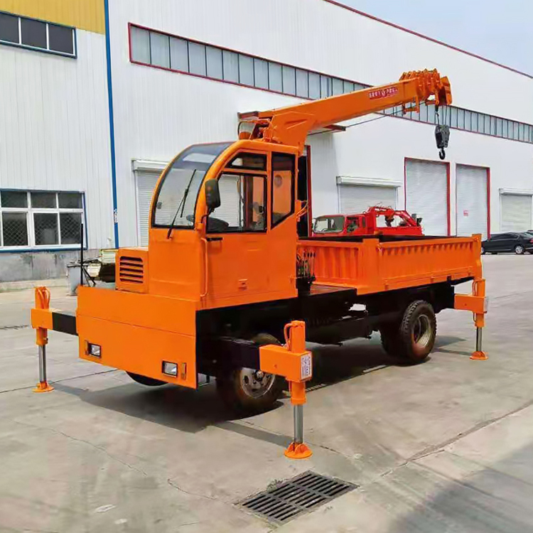 8-ton truck mounted crane, self-made chassis, truck crane, customized chassis crane, Dingsheng