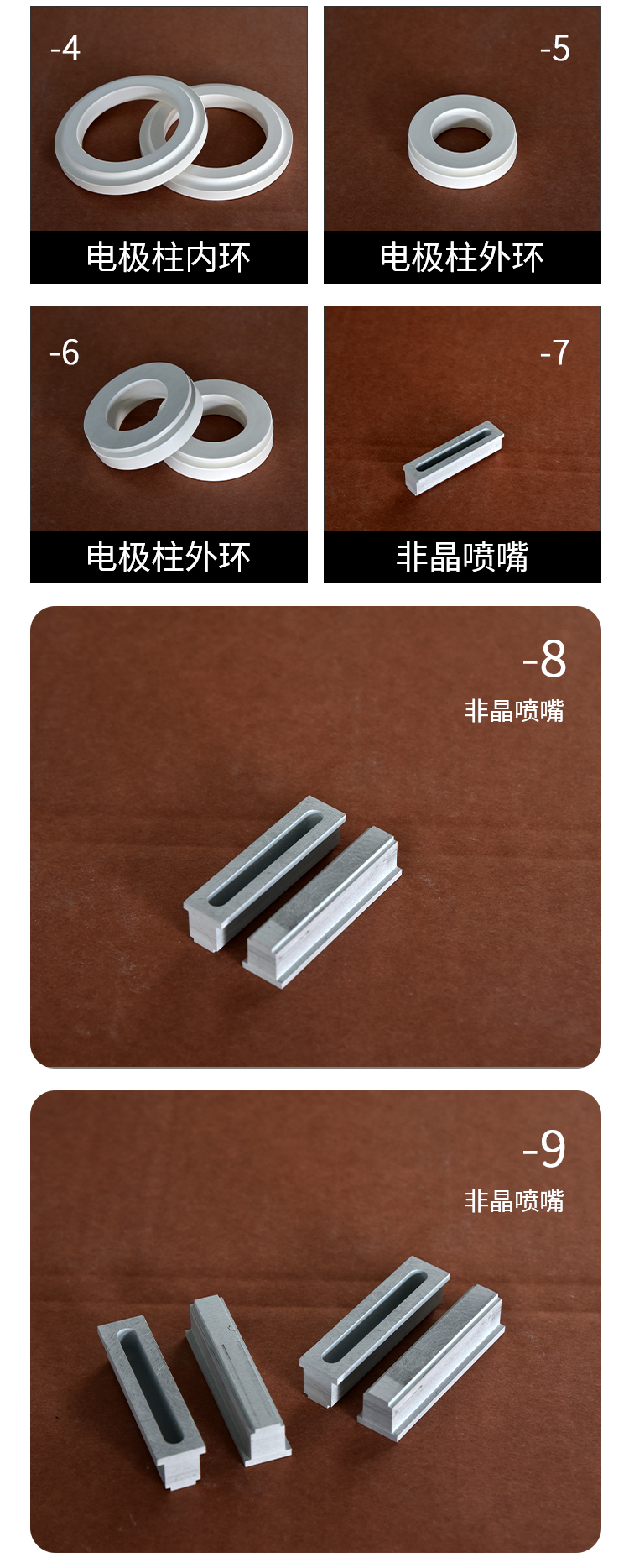 Zhuoyu Technology uses boron nitride nozzles for amorphous strip production to process and customize according to drawings