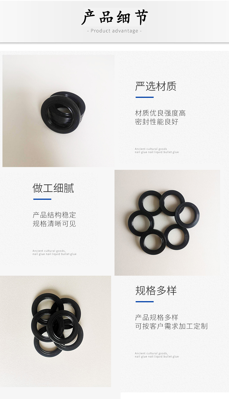 Silicone rubber ring seal FB60x62x12 sealing ring rubber skeleton oil seal customized product