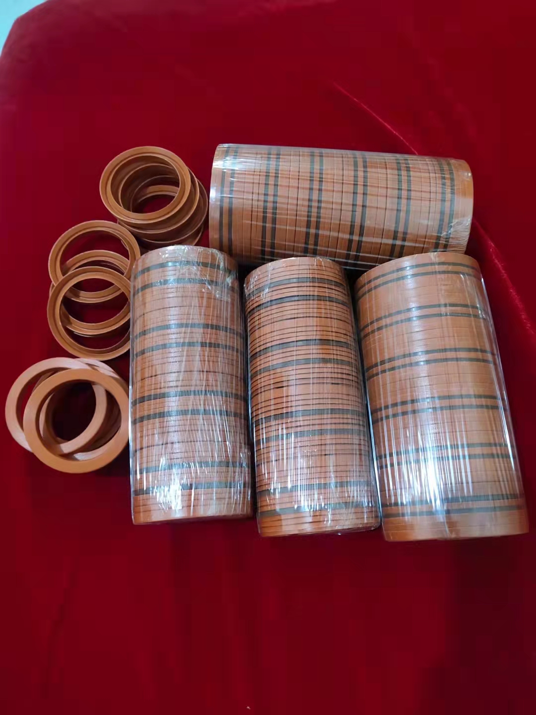 Oil cylinder V-shaped cloth clamp oil seal, fabric clamp combination sealing ring VES high-temperature fluorine rubber butadiene rubber PTFE cloth seal