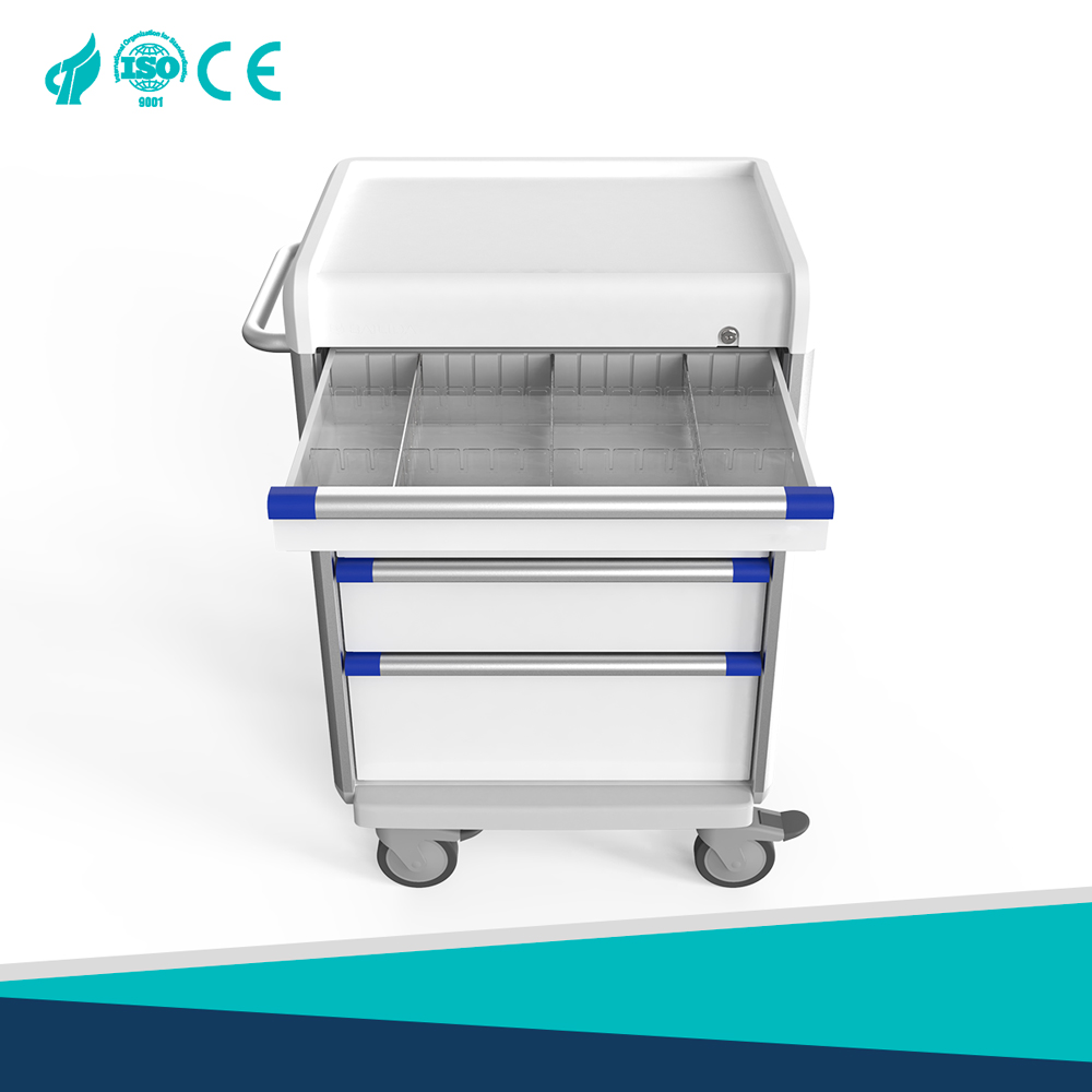 Simple Medical Anesthesia Vehicle Transparent Color Free Insert Buffer Self suction Drawer