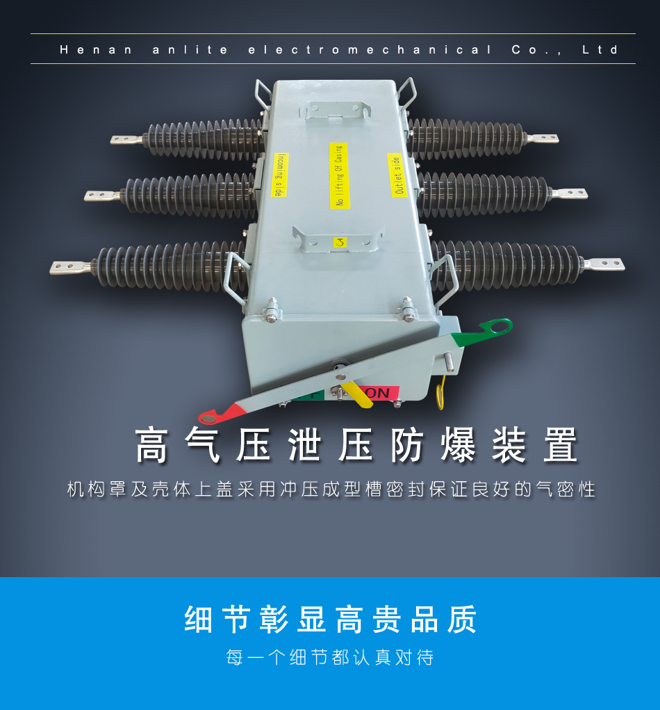 24KV outdoor SF6 high-voltage load switch on column, 304 stainless steel gas insulated remote communication