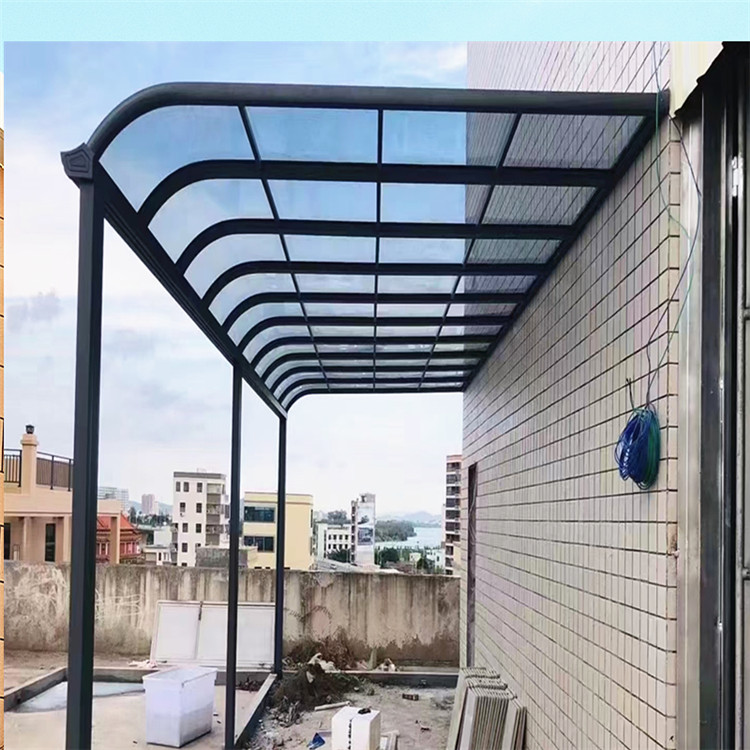 Aluminum alloy canopy, car shed, villas, residents, yards, balconies, sunshades, supports customized sunshade manufacturers, and raincoats