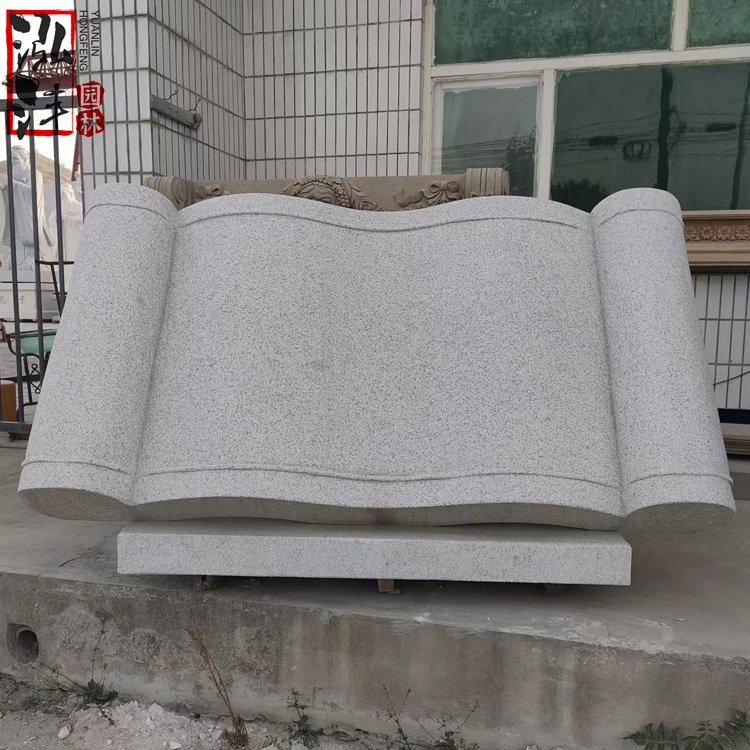 Campus Book Sculpture, Marble Carving, Stone Carving, Book Slips, Granite Scroll, School Cultural Landscape Decoration