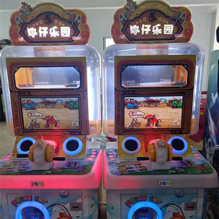 The cowboy playground game console is a large-scale parent-child amusement facility suitable for various entertainment venues