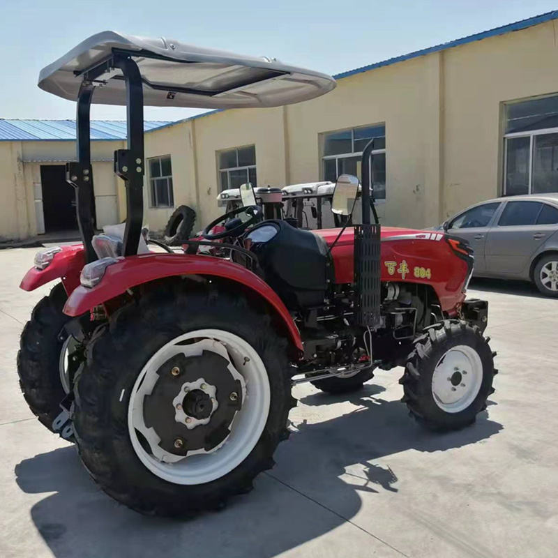 Ruichen Agricultural RH804 Tractor with four-wheel drive shuttle shift can be paired with agricultural machinery such as strawberry trenchers